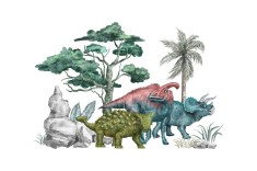 Sticker decorativ Dinozauri, Multicolor, 82 cm, 3923ST foto