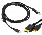 Cablu adaptor HDMI - Mini HDMI, full HD, 4K, izolatie exterioara, negru, Pro Cart