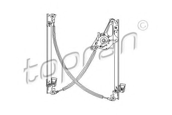 Macara geam VW SHARAN (7M8, 7M9, 7M6) (1995 - 2010) TOPRAN 111 273