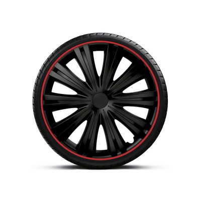 SET CAPACE ROTI 16` NEGRE CU MARGINE ROSIE GIGA R foto