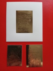 FUJEIRA, APOLLO 11 - GOLD PERF./IMPERF. MNH foto