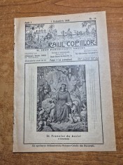 revista bisericeasca pentru copii - raiul copiilor - 1 octombrie 1939 - biserica romano-catolica - regele mihai - straja tarii , regele carol 1