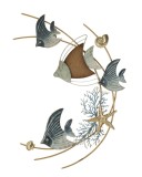 Mauro Ferretti Panou De Perete Dory cm 61X5X86 | Aosom Romania