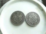 2 MONEDE CAROL I 5 LEI RARE !
