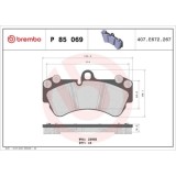 Placute frana Mercedes G-Class (W463); Porsche Cayenne (9pa); Vw Touareg (7la, punte fata, pregatit pentru senzor uzura; BREMBO