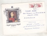 bnk fil URSS Rusia - plic circulat spre Romania 1994 - Ermitaj