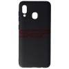 Husa Samsung Galaxy A20, TPU Matte Navy, Protectie Antishock, Slim