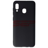 Husa Samsung Galaxy A20, TPU Matte Navy, Protectie Antishock, Slim