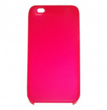 Husa silicon ultraslim rosie pentru Apple iPhone 4/4S