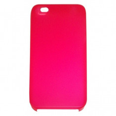 Husa silicon ultraslim rosie pentru Apple iPhone 4/4S