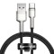 Cablu USB to USB-C 66W 1M Negru Baseus CAKF000101 Cafule Series Metal