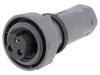 Conector circular mamă BULGIN 3 pini IP68, 600V 25A, diametru cablu 13-15mm, etanșare IP68