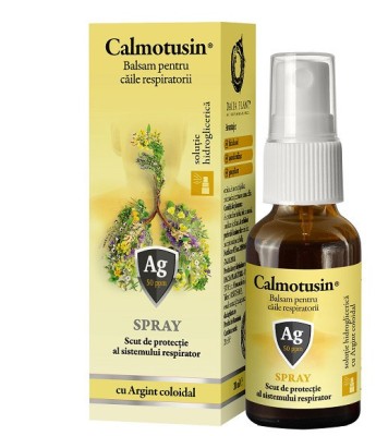 CALMOTUSIN CU ARGINT COLOIDAL (fara alcool) SPRAY 20ml DACIA PLANT foto