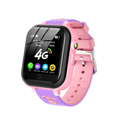 Ceas Smartwatch Pentru Copii YQT-T16, Cartela SIM, Roz cu Functii de monitorizare, Camera, Apelare video, SOS, Perimetru siguranta, Comunicare bidirec foto