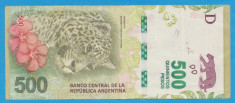 (1) BANCNOTA ARGENTINA - 500 PESOS ND, VALOARE NOMINALA MARE foto