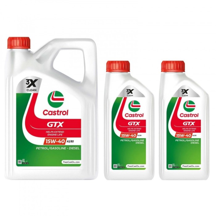 Pachet 6 litri Ulei Castrol GTX 15W40 A3 B3
