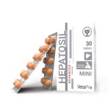VETAPRO HEPATOSIL ADVANCED MINI 30TAB CUT SUPORT HEPATIC CAINI SI PISICI RASE MICI