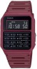 Ceas Casio Vintage Calculator CA-53-WF-4B, Unisex, Digital, Rezistent Apa, Rasina, Negru/Maro