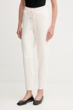 Joop! pantaloni de trening culoarea bej, cu imprimeu, 30048598