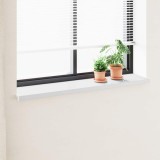 vidaXL Prag de fereastră Alb 120 x 30 x 4,5 cm PVC amestecat cu UPVC 42022156