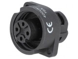 Soclu WA22 mamă 4 pini IP67 16A 400V terminal şurub
