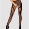 Ciorapi cu Model Obsessive S336 - Negru