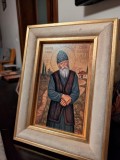 Icoana pe sticla Sf&acirc;ntul Paisie Aghioritul