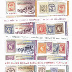 ROMANIA 2018 ZIUA MARCII POSTALE Set 5 minicoli cu 5 timbre si o vinieta LP2201d