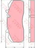 Brake pad set, disc brake