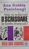 STITI SA REDACTATI O SCRISOARE IN LIMBA FRANCEZA?-ANA GOLDIS-POALELUNGI