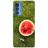Husa compatibila cu Motorola Edge 20 Lite model Summer snack, Silicon, TPU, Viceversa, Transparent, Carcasa