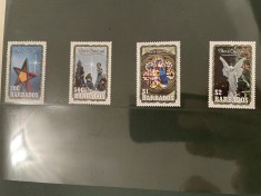barbados - serie timbre pictura religie craciun nestampilata MNH foto