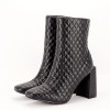 Botine negre office casual Brenda 116, 36, 37, 39, Negru