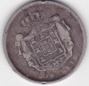 Portugalia 500 Reis Argint 1858 Pedro V - Moneda Argint Istorica