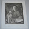 William Hogarth &quot;Autoportret&quot; gravura veche 1801