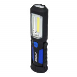 Lanterna reincarcabila 3W COB LED + 1W LED, alimentator USB pentru 230V si 12V