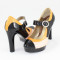 Pantofi cu toc dama piele naturala - Nike invest multicolor - Marimea 40