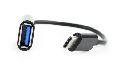 OTG Adaptor Gembird USB-C (T) 2.0 la USB-A (M) negru foto