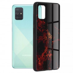 Husa Samsung Galaxy A71 Antisoc Personalizata Nebuloasa Rosie Glaze foto