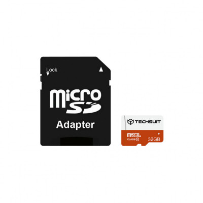 Card de Memorie MicroSDHC 32GB + Adaptor - Techsuit - Black foto