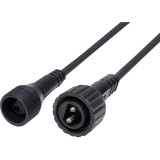 Cablu de alimentare sau prelungire pentru ghirlanda, ip44, 5 m, negru, Home