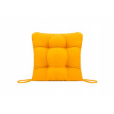 Perna decorativa pentru scaun de bucatarie sau terasa, dimensiuni 40x40cm, culoare Galben, Palmonix