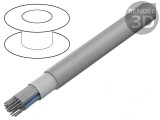 Cablu Bandă Rotund 1,27mm Cu 26x28AWG PVC Gri