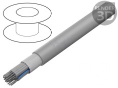 Cablu Bandă Rotund 1,27mm Cu 26x28AWG PVC Gri
