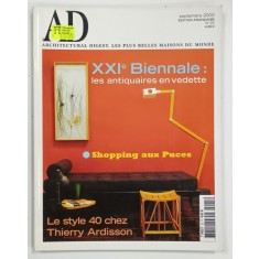 AD , ARCHITECTURAL DIGEST . ARCHITECTURE , DECORATION , ARTS . DESIGN , TEXT IN LIMBA FRANCEZA , SEPTEMBRE 2002