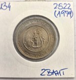 Thailanda 2 Baht 2522 (1979) KM#134 - Absolvire Printesa Chulabhorn