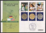 Paraguay 1989 - Jocurile Olimpice - Seul - Medaliatele la tenis, FDC, Marime extra, Stampilat