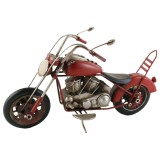Motocicleta decorativa retro din metal 24&times;16 CM