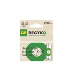 Set 4 baterii re&icirc;ncărcabile AA/R6 Ni-MH GP ReCyko 2100mAh