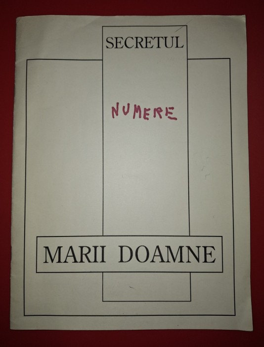 Secretul Marii Doamne